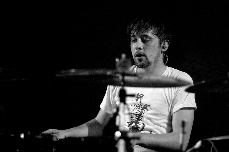 Rob Jones, Drums, B&W, 65daysofstatic, La Maroquinerie, Paris