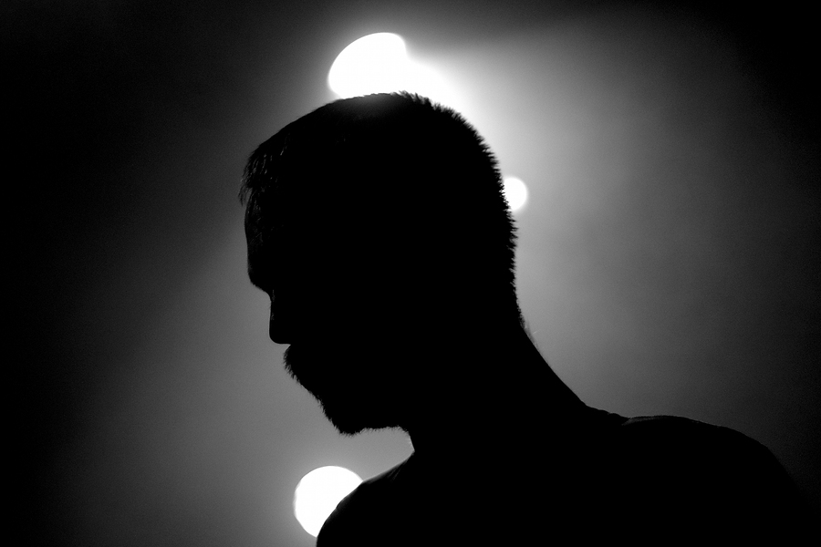 Simon Wright, Back Light, Silhouette, B&W, 65daysofstatic, La Maroquinerie, Paris