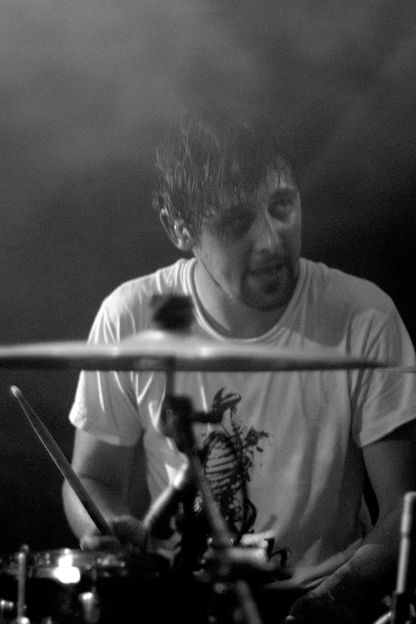 Rob Jones, Drums, B&W, 65daysofstatic, La Maroquinerie, Paris