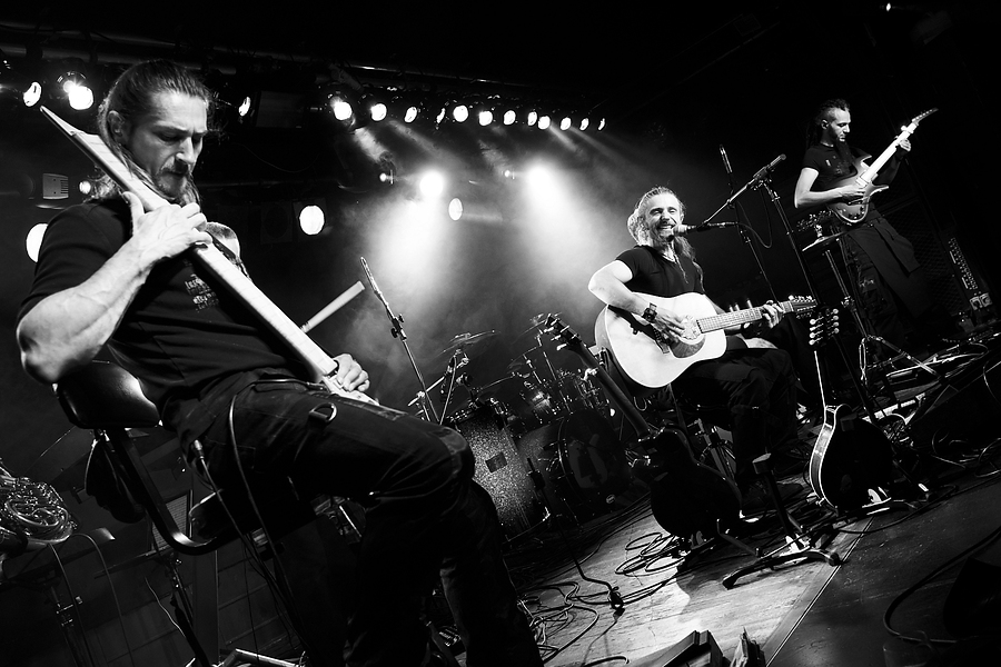 Claude Leonetti, Léode, Dominique Leonetti, Gédéric Byar, Guitar, B&W, Lazuli, Colos-Saal, Aschaffenburg