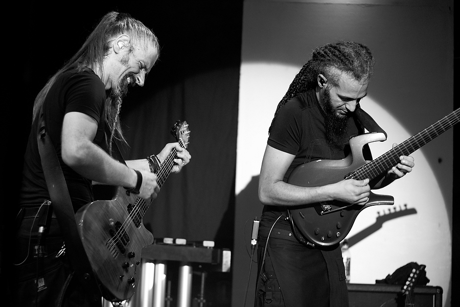 Dominique Leonetti, Gédéric Byar, Guitar, B&W, Lazuli, Lydney Town Hall, Lydney