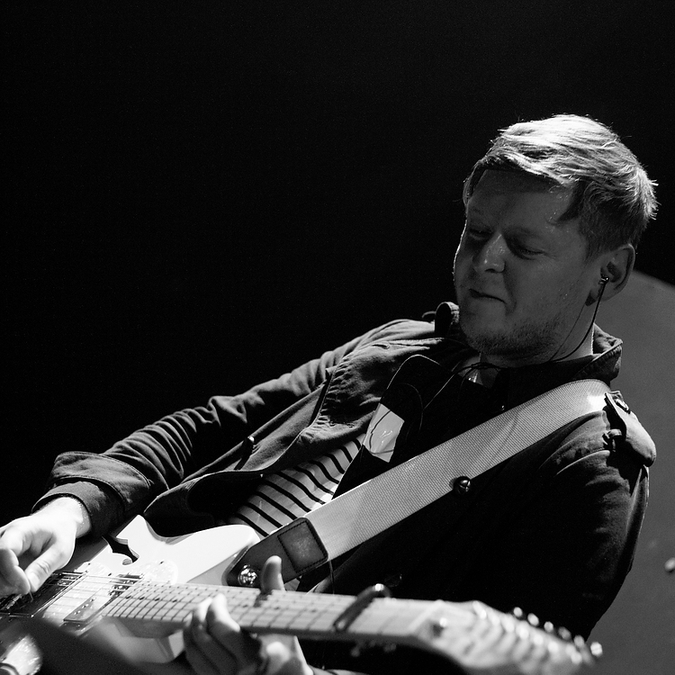 Jon Courtney, Guitar, B&W, Pure Reason Revolution, Norwich Arts Centre, Norwich