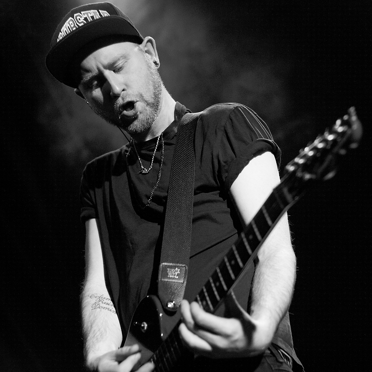 Jamie Willcox, Guitar, B&W, Pure Reason Revolution, The Picturedrome, Holmfirth