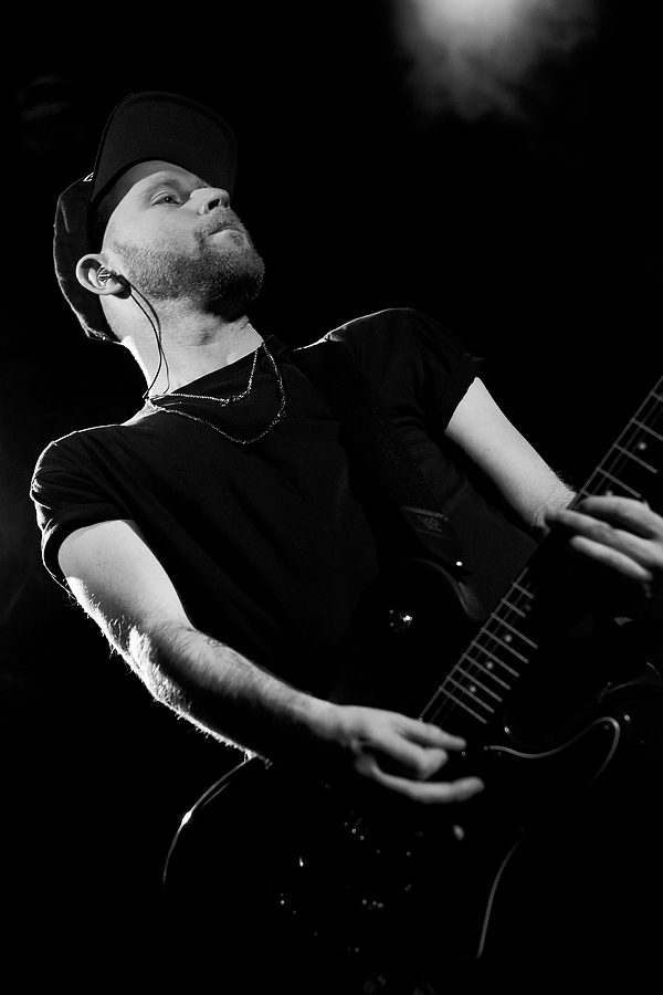 Jamie Willcox, Guitar, B&W, Pure Reason Revolution, The Picturedrome, Holmfirth