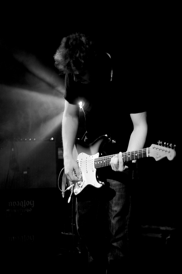 Johnny Park, Guitar, Back Light, B&W, Submarien, Die Röhre, Stuttgart