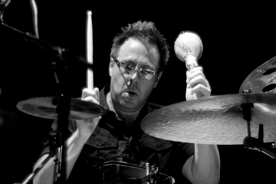 Ordy Garrison, Drums, B&W, Woven Hand, Tollhaus, Karlsruhe