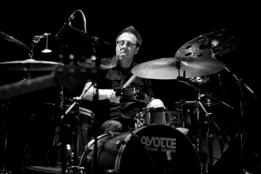 Ordy Garrison, Drums, B&W, Woven Hand, Tollhaus, Karlsruhe